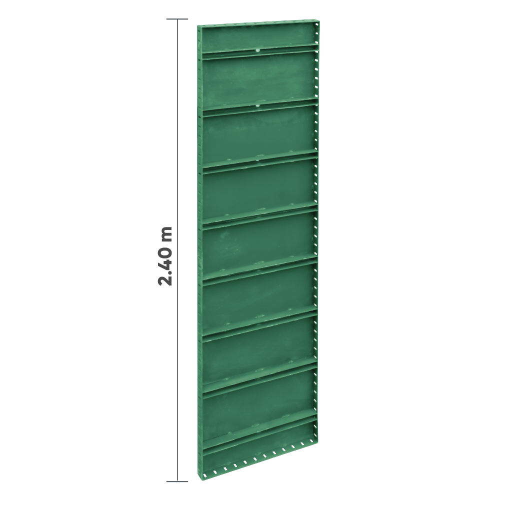 PANEL METÁLICO 2.4 M X 0.25 M