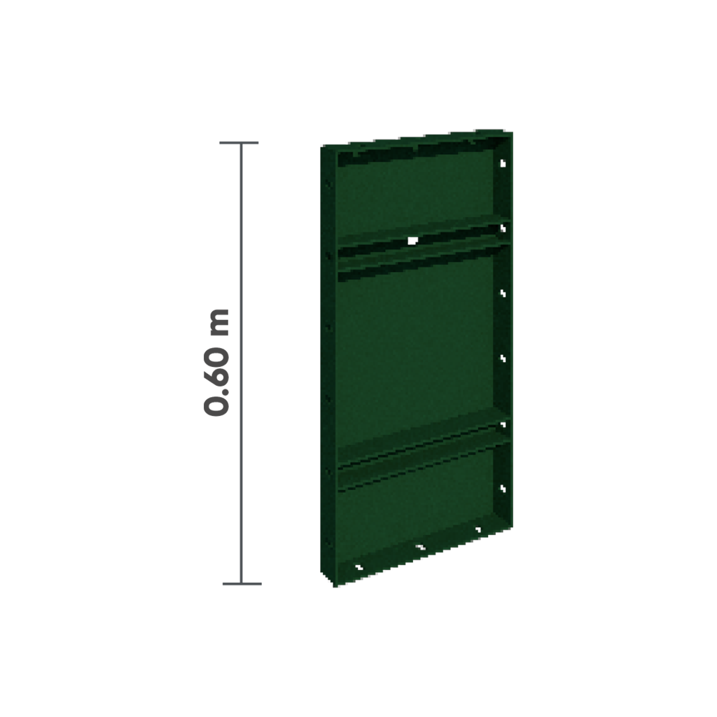 PANEL METÁLICO 0.60 M X 0.30 M